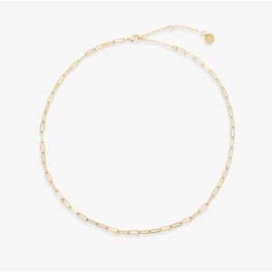 "Mykonos" 18K Gold Paperclip Choker: M4